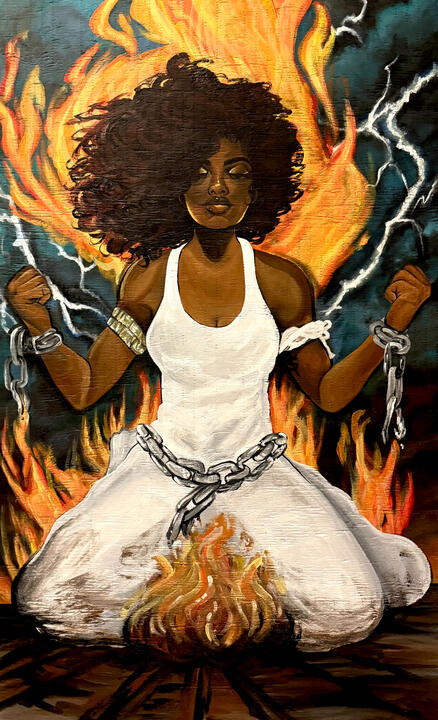 Acrylic on wood